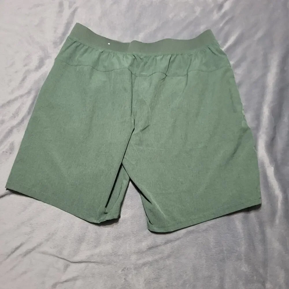 Perry Ellis Sport Shorts Men Large Green 50 UPF Comfort Stretch Athletic Pull On